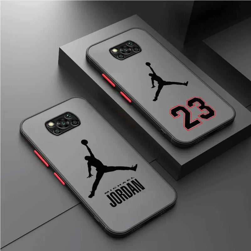 Capa de telefone para Xiaomi Poco X4 Pro F3 X3 Pro X4 GT X5 Pro M3 M5s M5 X3 NFC C40 Capa A-Air-Jordan-23