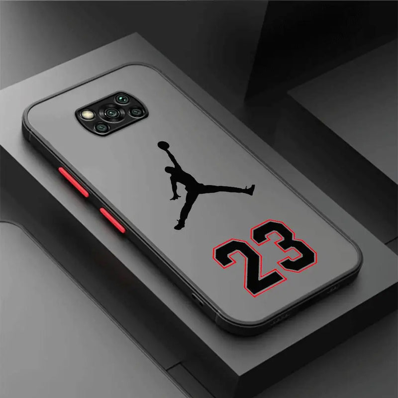 Capa de telefone para Xiaomi Poco X4 Pro F3 X3 Pro X4 GT X5 Pro M3 M5s M5 X3 NFC C40 Capa A-Air-Jordan-23